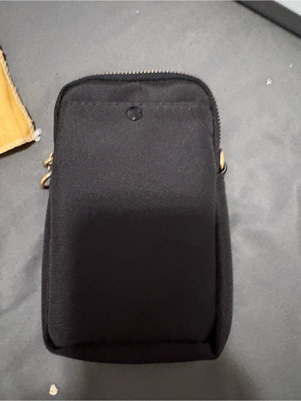 Black Minimal Crossbody Phone Bag